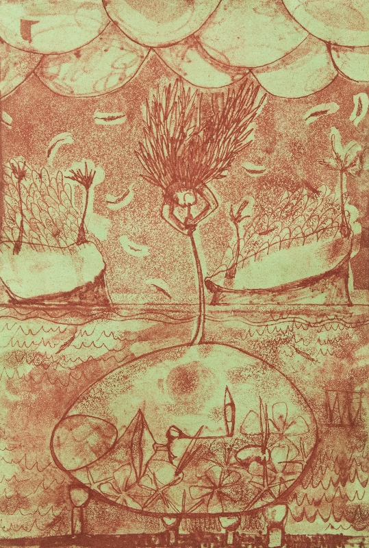 Creation of an Island Etching by artist Melissa Wen Mitchell